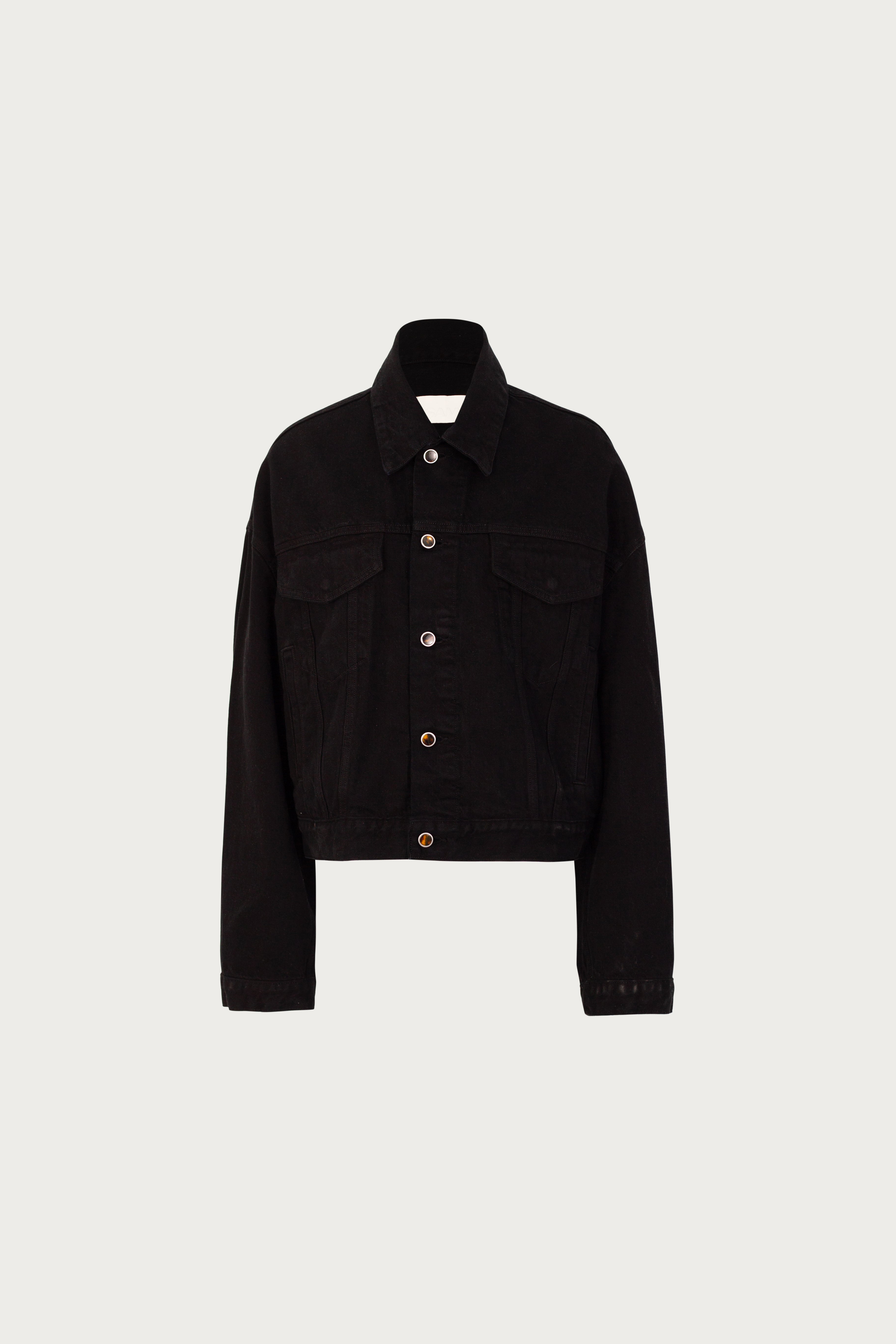 SAME The Perfect Denim Jacket | Black | Oversized