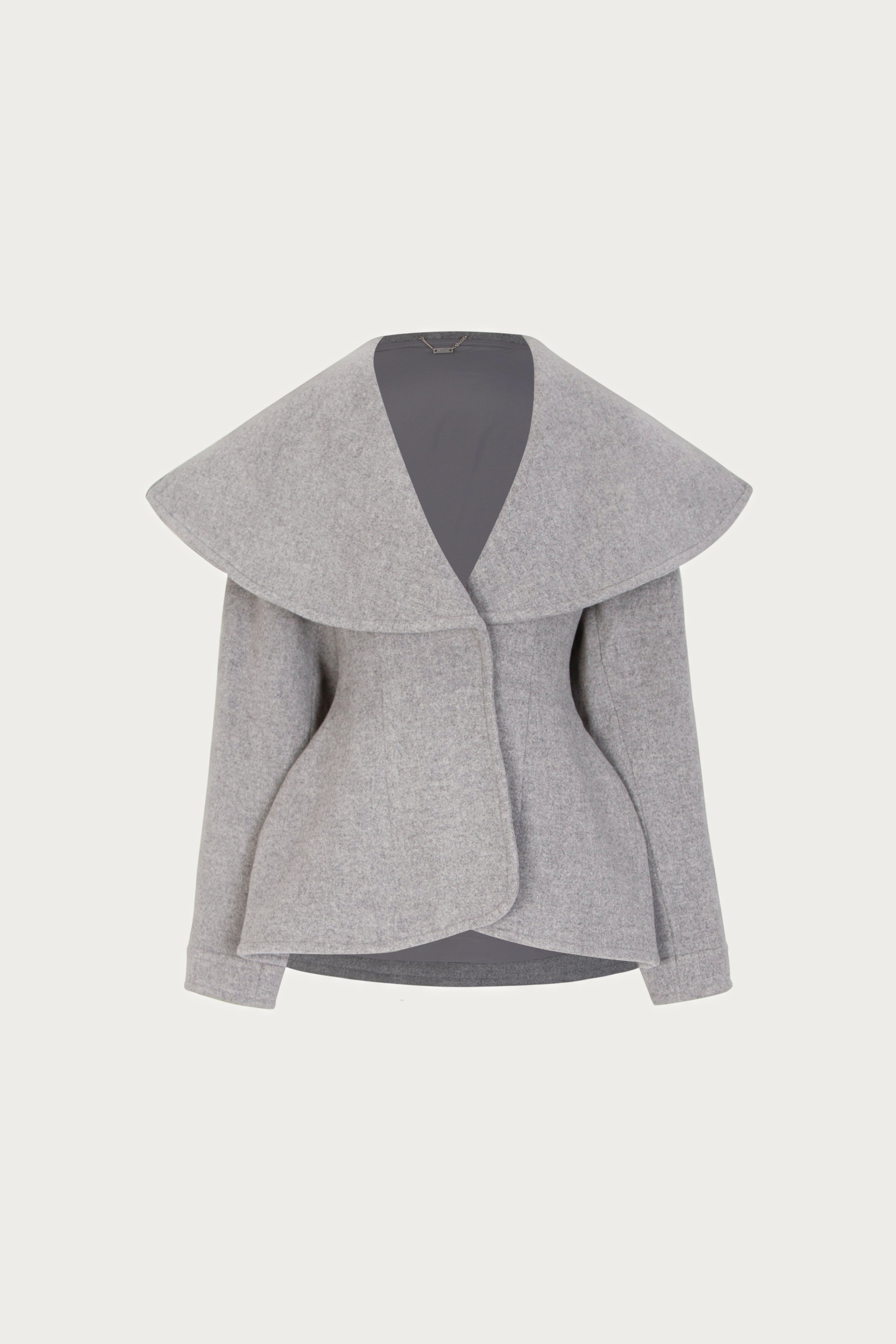 SAME | Short Wool Coat | Gray | Women's Outerwear