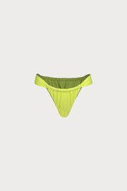 Ruched Bottom (Faux Suede Citron)