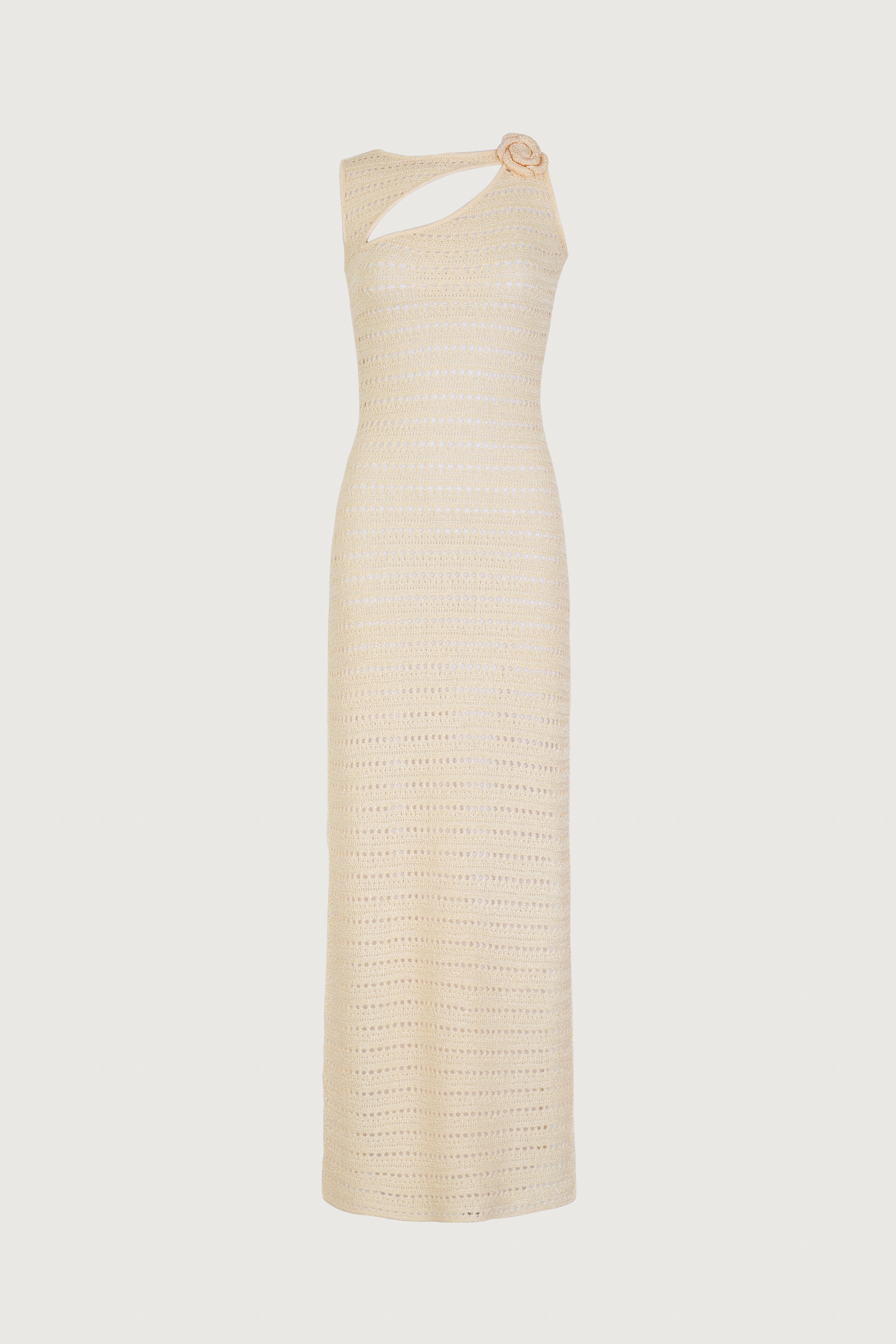 SAME Rosette Sleeveless Crochet Dress | Cream | Women's Dress L / Cream SAME Rosette Sleeveless Crochet Dress | Cream | Women's Dress L / Cream