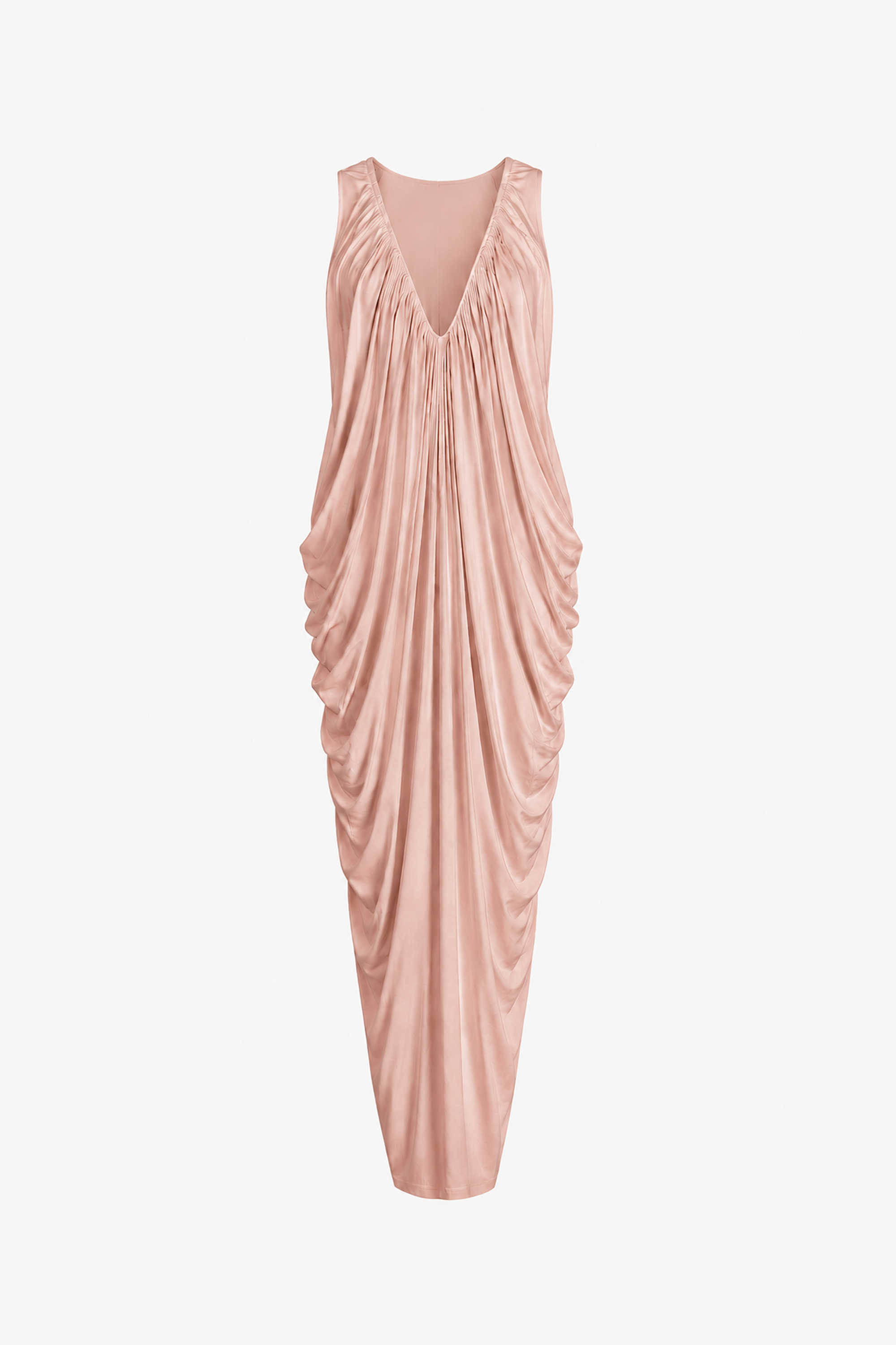 SAME Draped V Neck Gown | Rose Clay | Women's Dresses