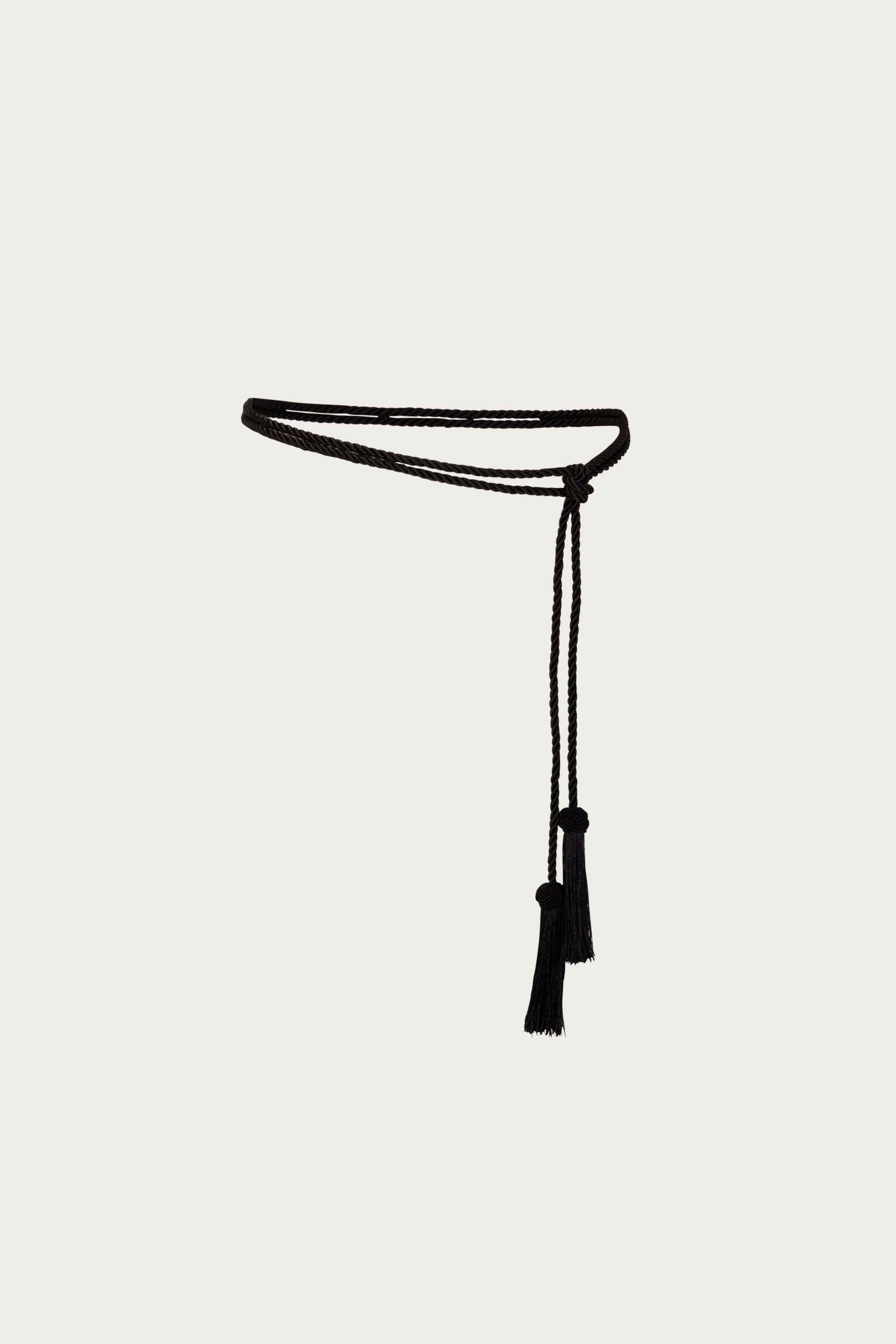 Black Tassel Rope Belt BLACK TASSEL BELT – Le Sundial S.r.l main image 4