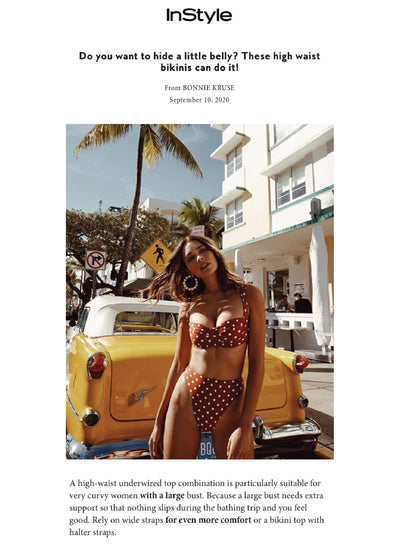 INSTYLE GERMANY: DO YOU WANT TO HIDE A LITTLE BELLY? THESE HIGH WAIST BIKINIS CAN DO IT!