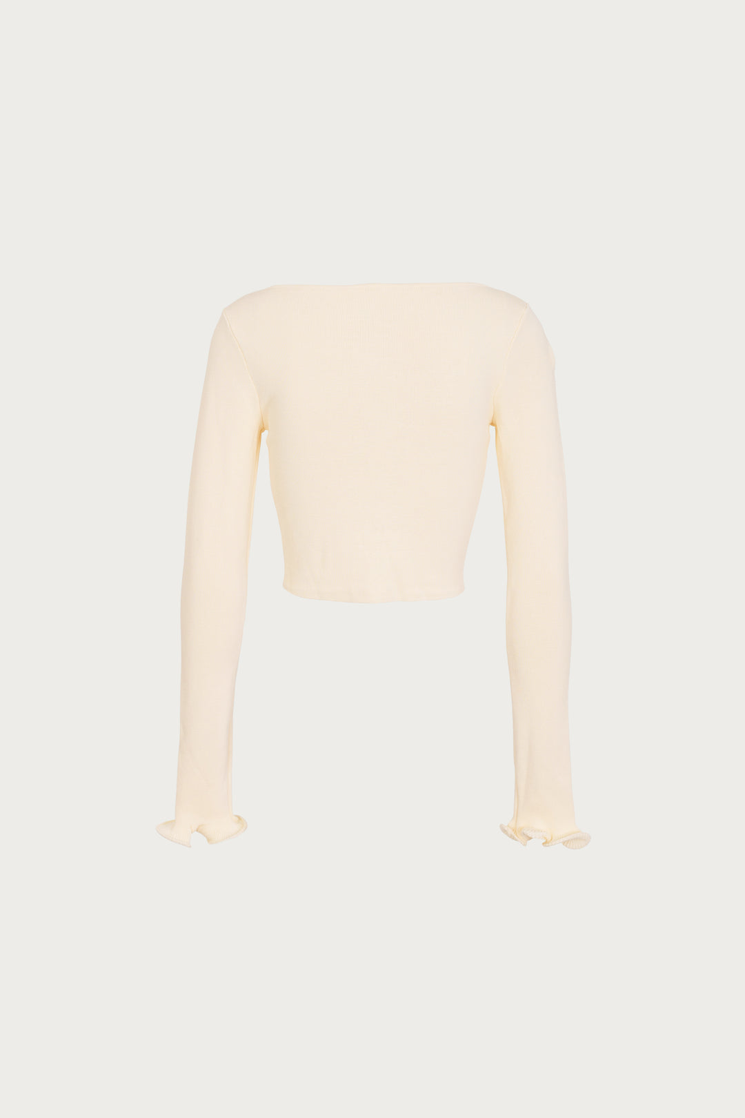 Ruffle Hem Top (Cream)