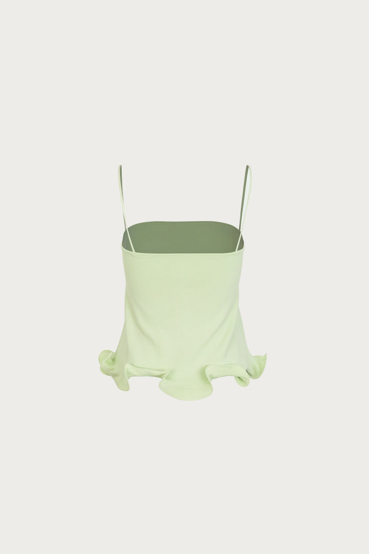 Ruffle Hem Tank Top (Mint)