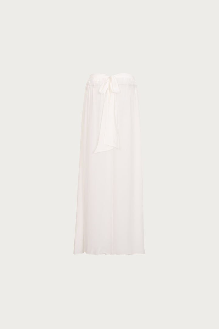 Chiffon Maxi Skirt (Cream)