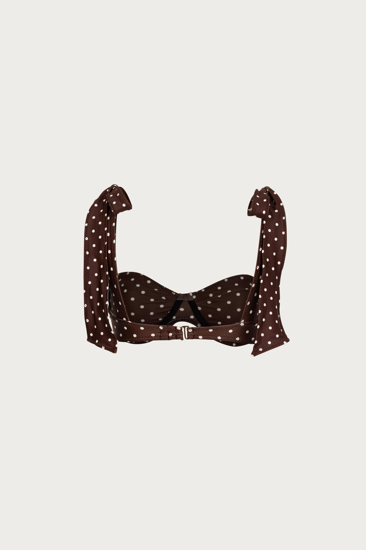Lady Bra (Brown Cream Polka Dot)