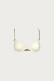 V Underwire Bra (Faux Suede Cream)