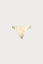 Ruched Bottom (Faux Suede Cream)