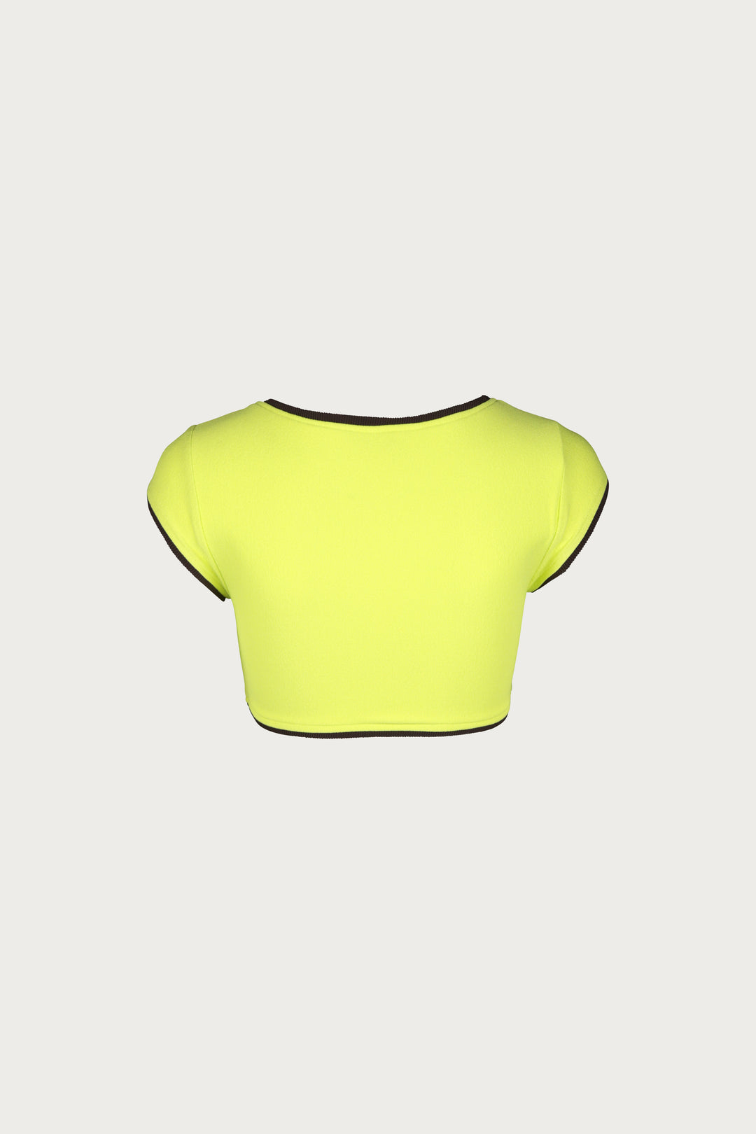 The Grace Top (Faux Suede Citron/Brown)