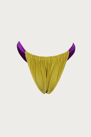 Ruched Bottom (Green/Purple)