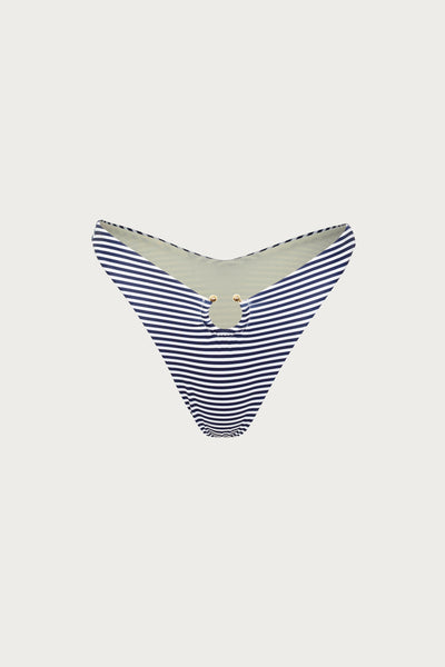 Pierced Bottom (Navy Pinstripe)