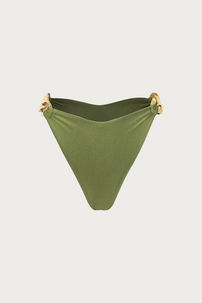 Gold Chain High Rise (Olive)