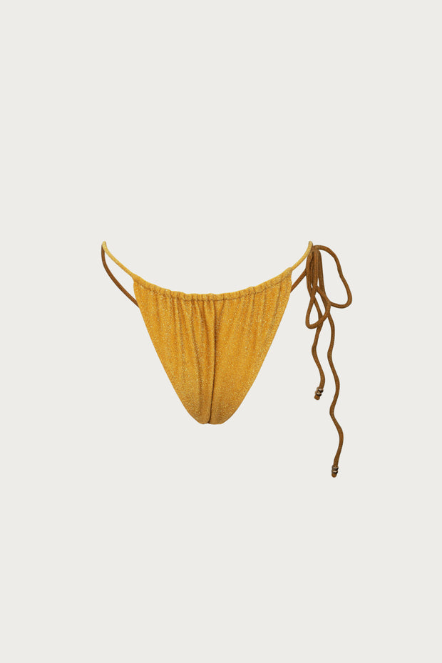 Beaded String Bottom (Gold Shimmer Lurex)