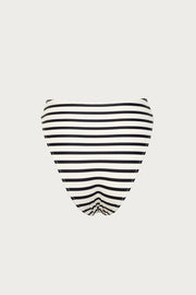 Rose High Rise Bottom (Cream Black Stripe)