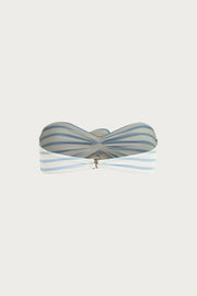 Rose Bandeau Top (Blue Stripe)