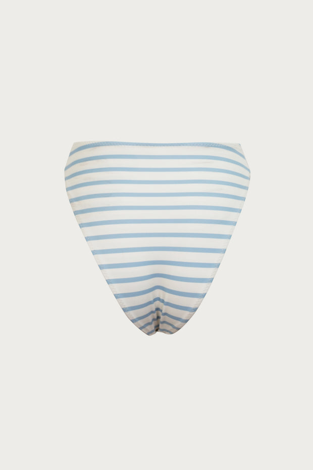 Rose High Rise Bottom (Blue Stripe)