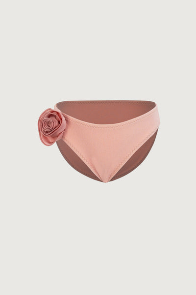 rose brief bottom (faux suede blush/blush)
