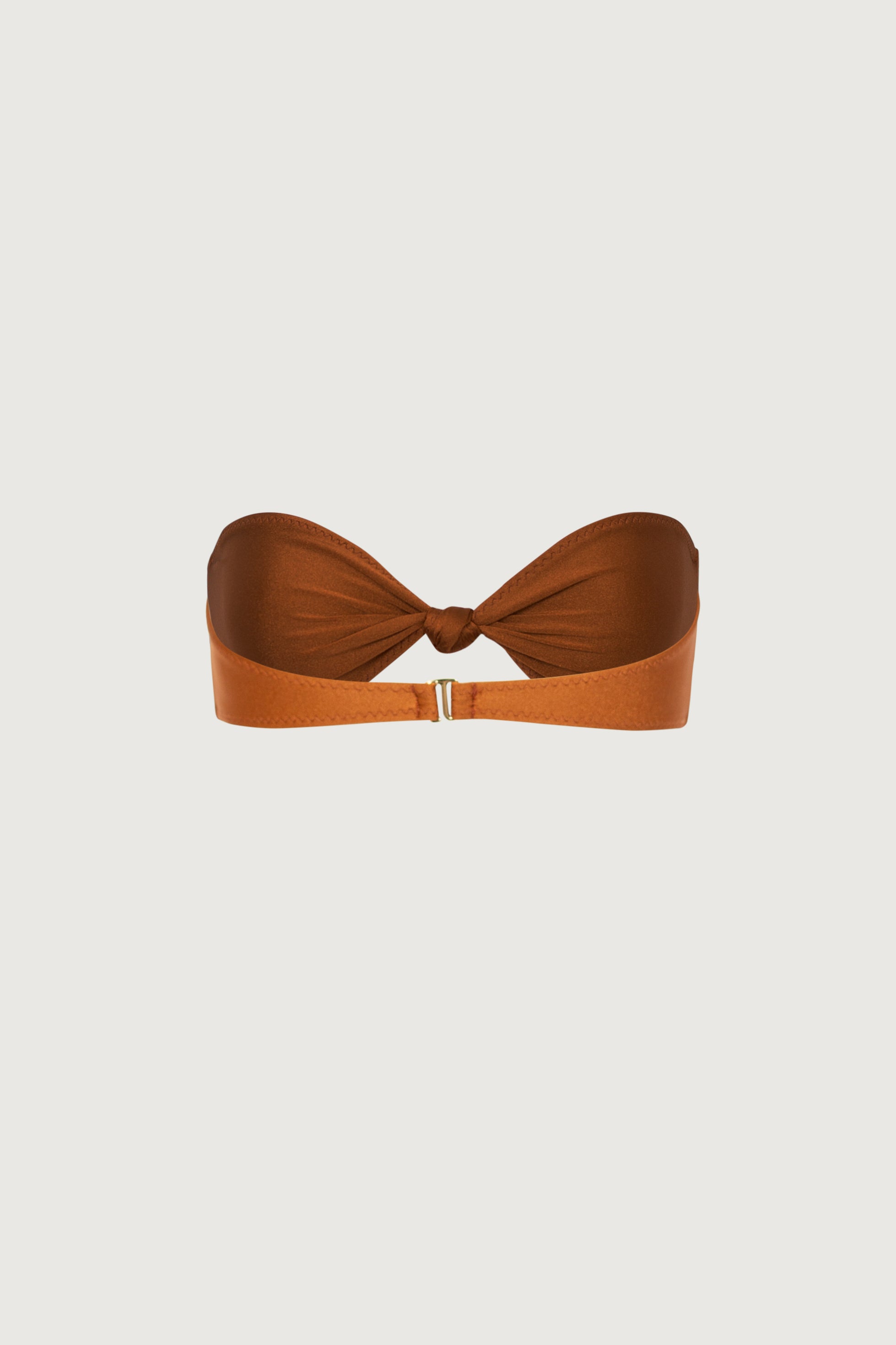 SAME Knotted Bandeau Top | Bronze