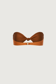 Knotted Bandeau Top (Bronze)