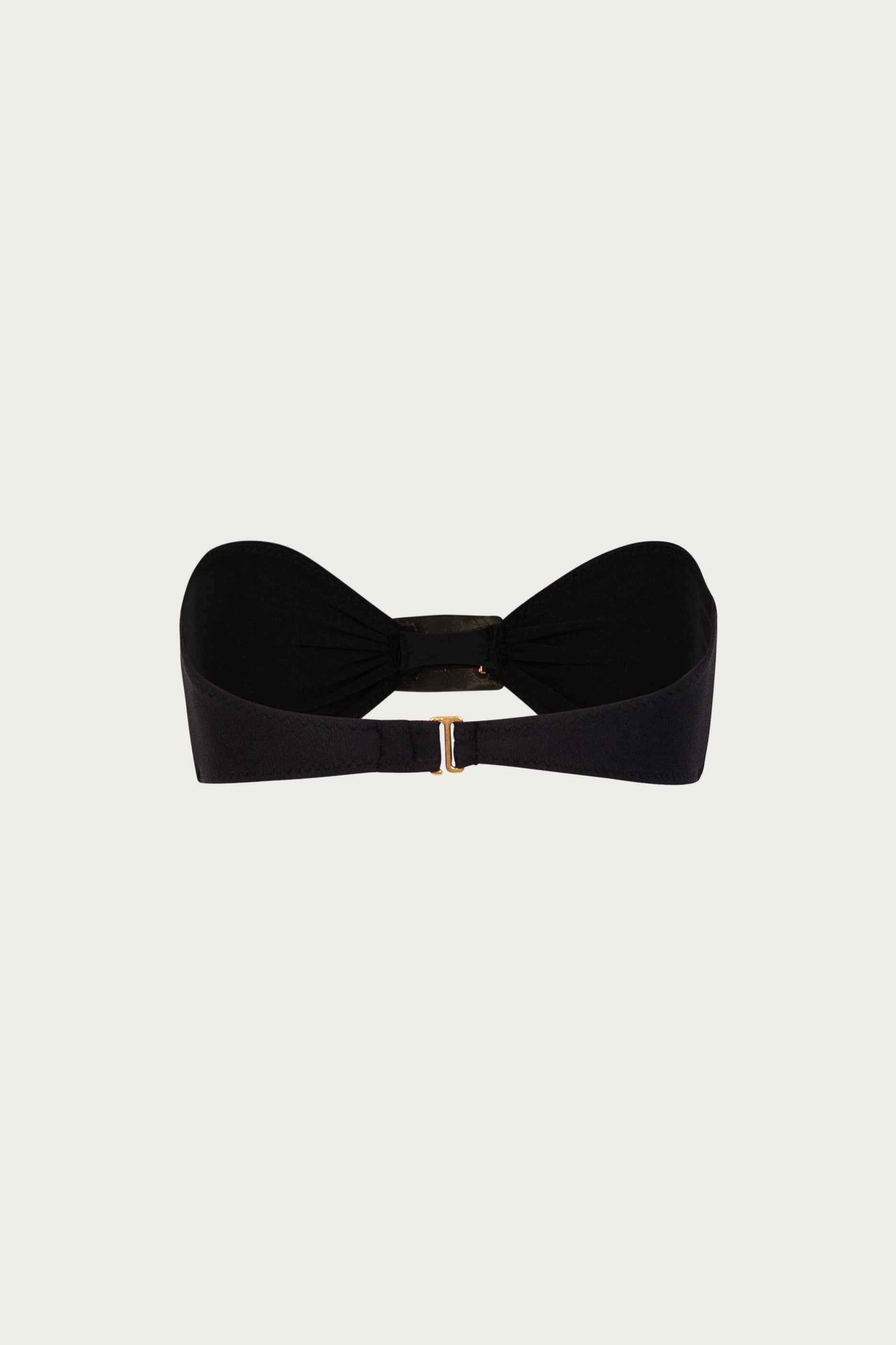 SAME Hammer Bandeau Top | Faux Suede Black