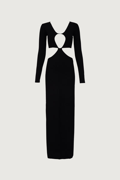 slim fit dress slacks Same Long Sleeve Cut Out Maxi Dress