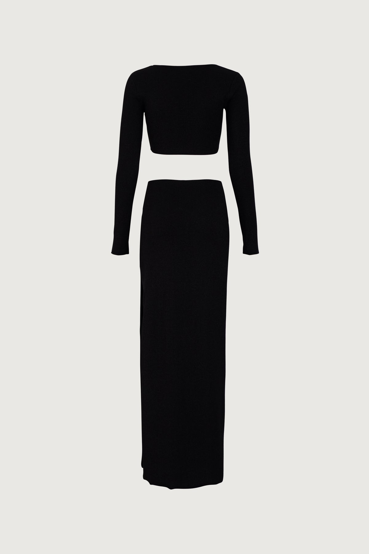 SAME Long Sleeve Cut Out Maxi Dress | Black Lurex M / Black Lurex SAME Long Sleeve Cut Out Maxi Dress | Black Lurex M / Black Lurex