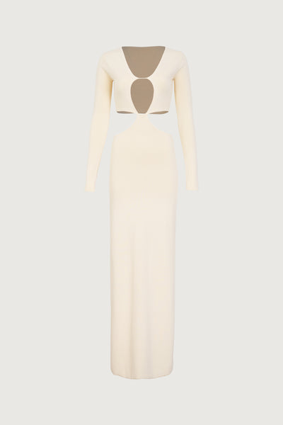 Same Long Sleeve Cut Out Maxi Dress