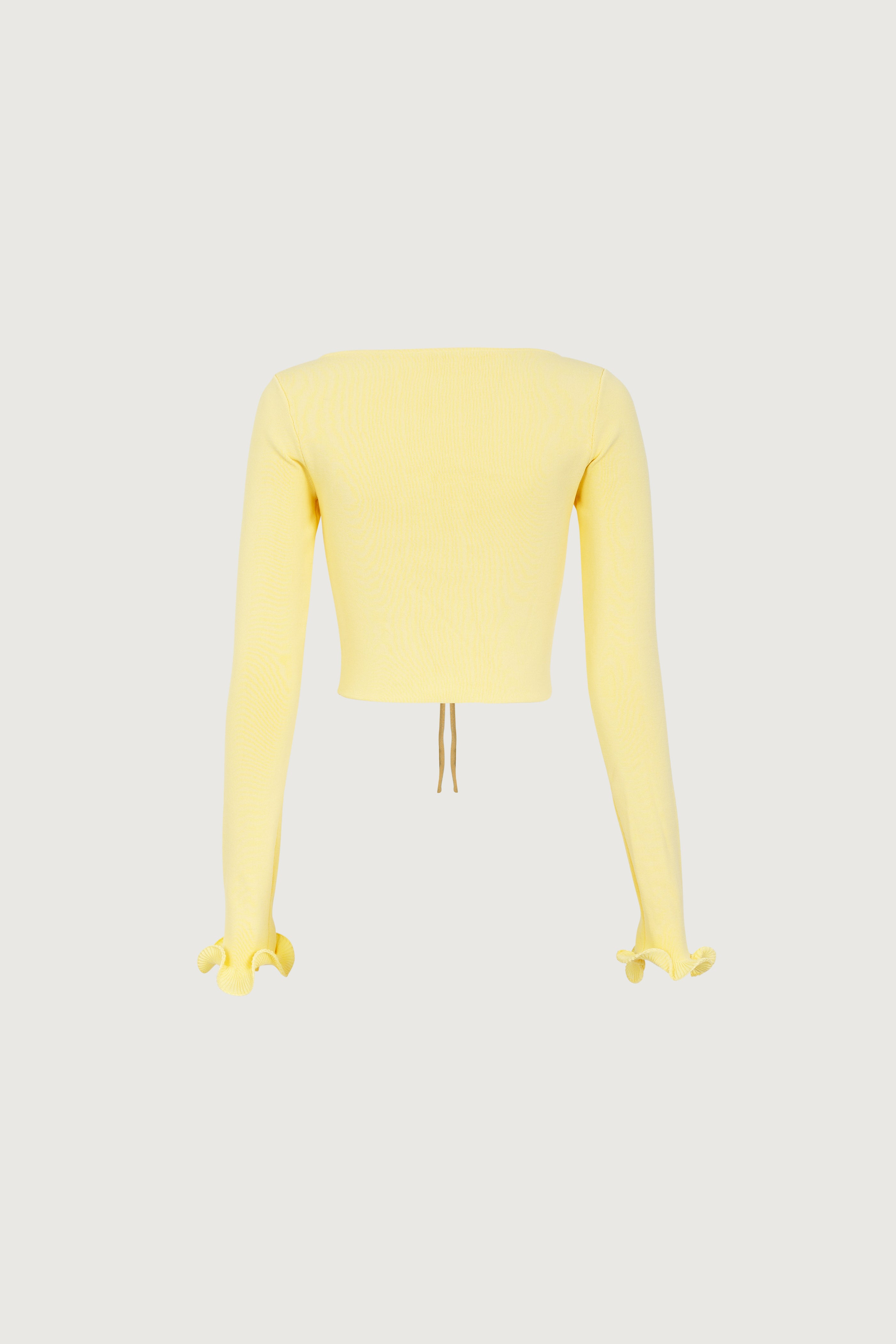 SAME Ruffle Hem Top | Butter Yellow