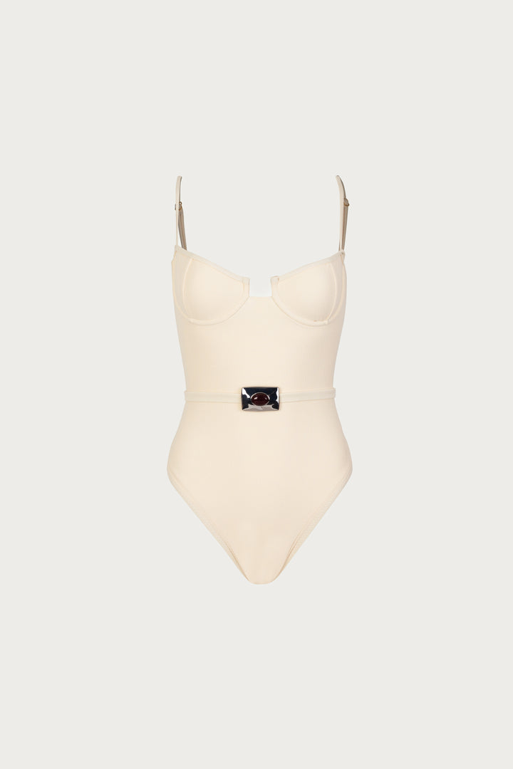 Hammer Stone One Piece (Faux Suede Cream)