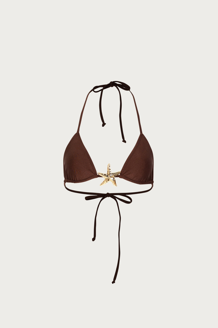 Starfish Triangle Top (Chocolate Brown)