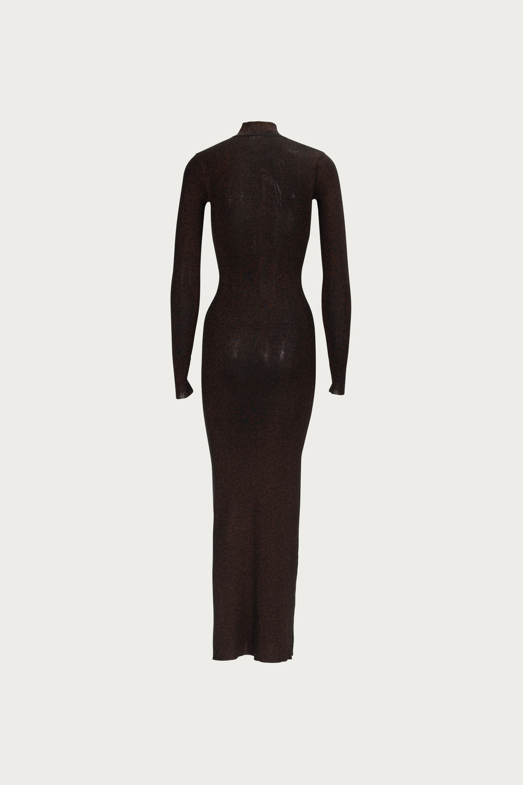 Shimmer Mockneck Dress (Black)