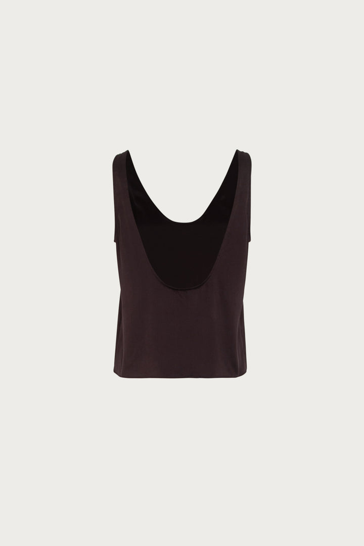 Silk Top (Chocolate Brown)