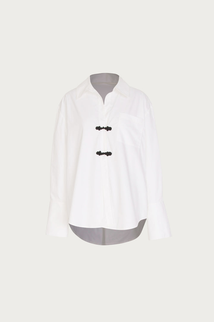 Oversized Poplin Shirt (White)
