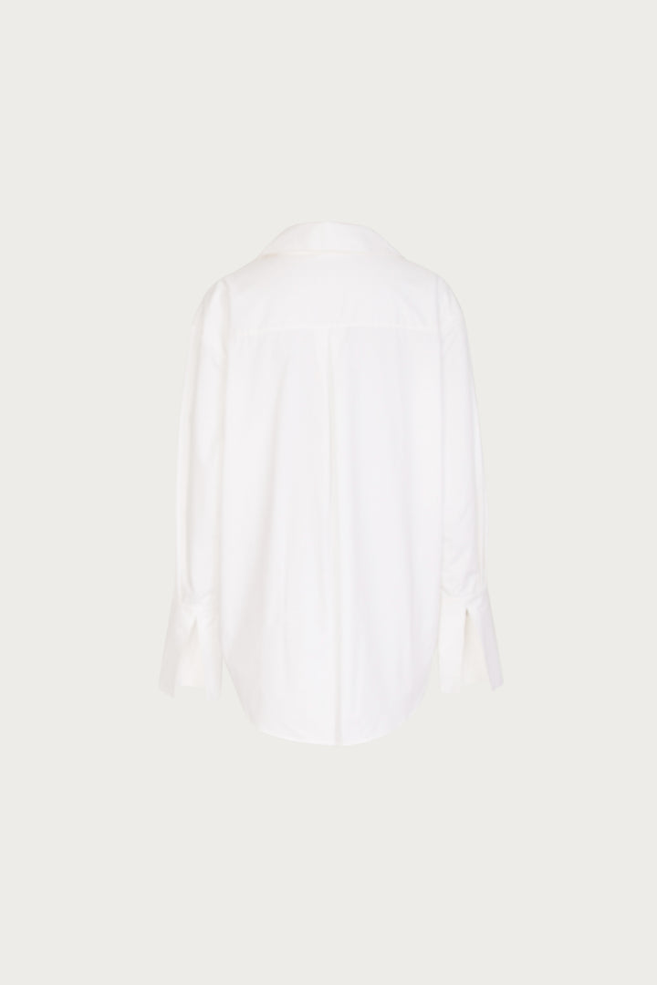 Oversized Poplin Shirt (White)