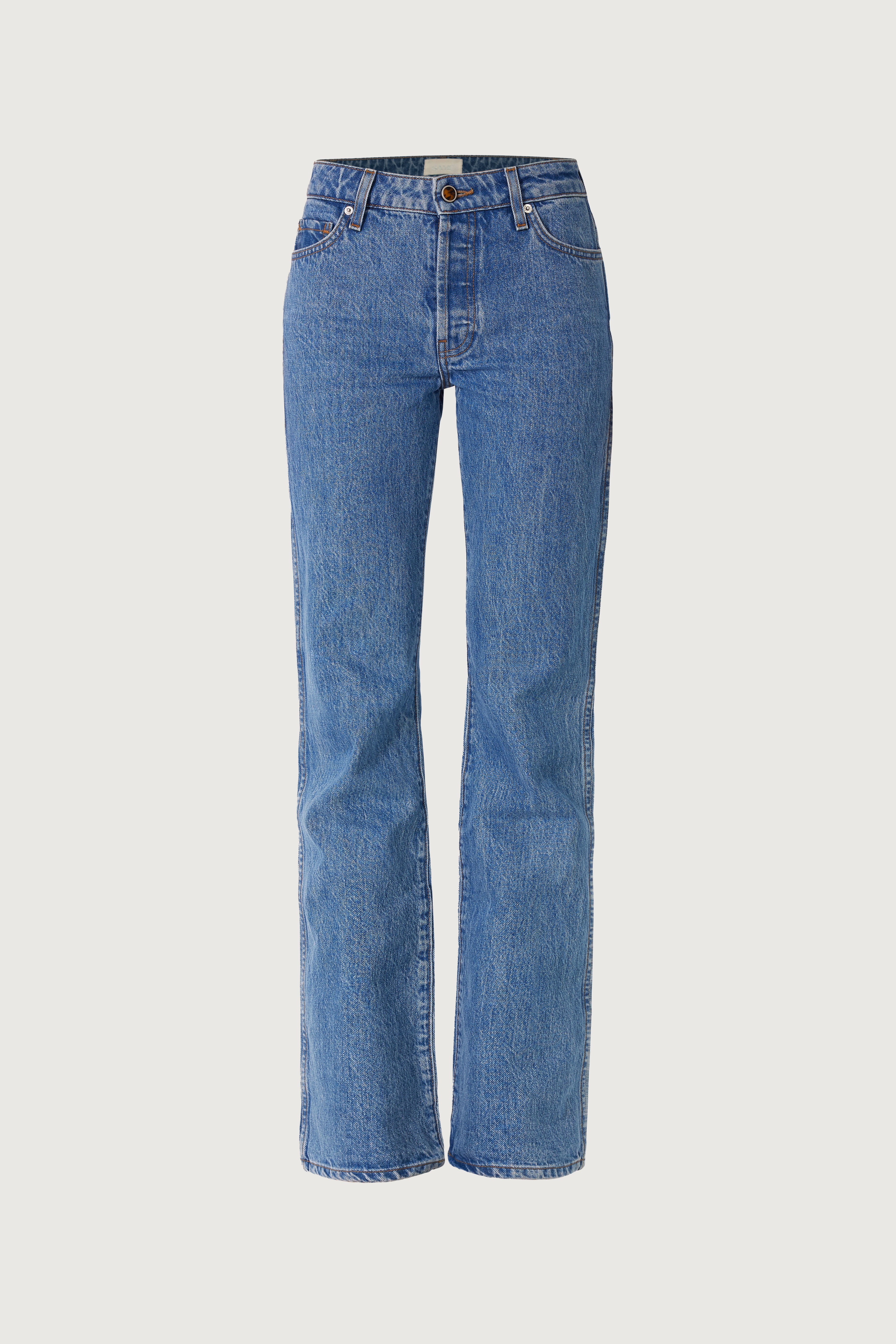 SAME The Perfect Jean | Classic Blue | Straight Leg Mid Rise