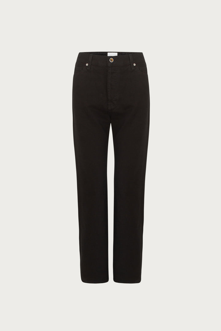 The Straight Ankle Jean (Black)
