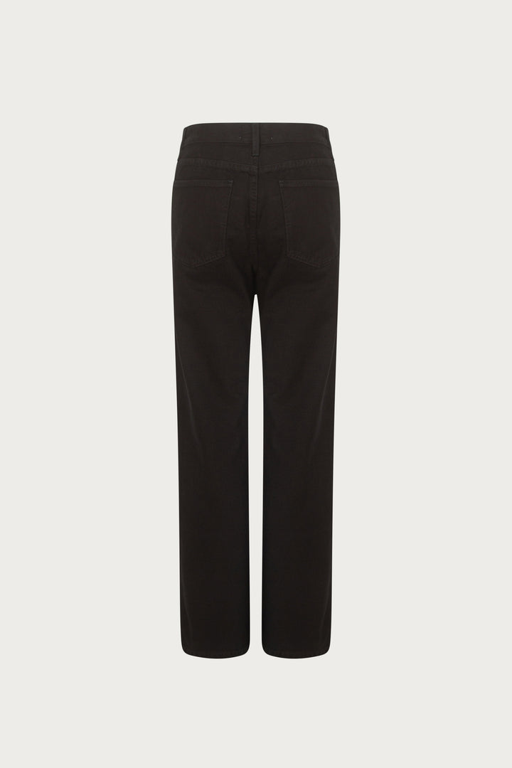 The Straight Ankle Jean (Black)