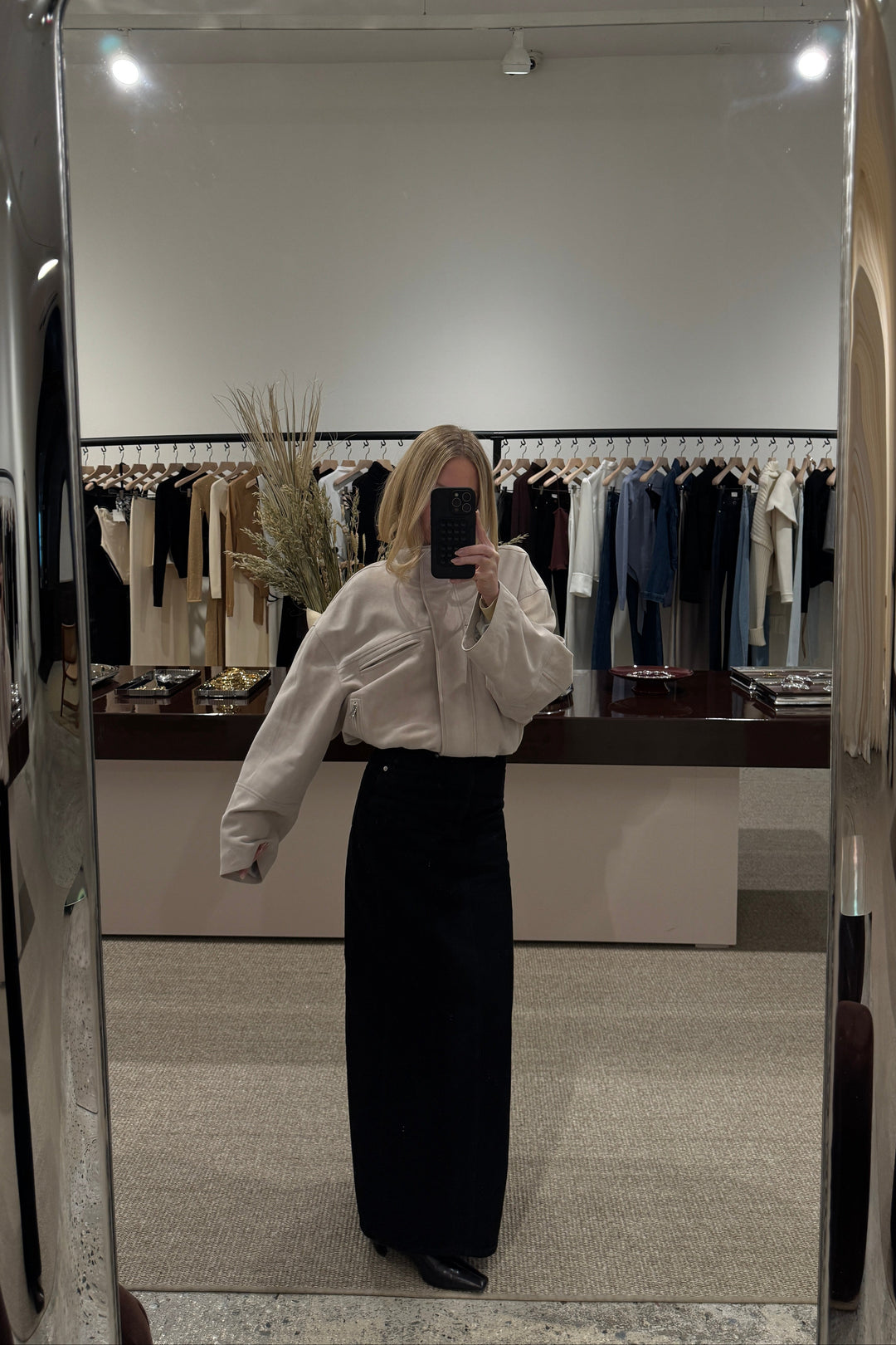 The Suede Bomber Jacket (Taupe)