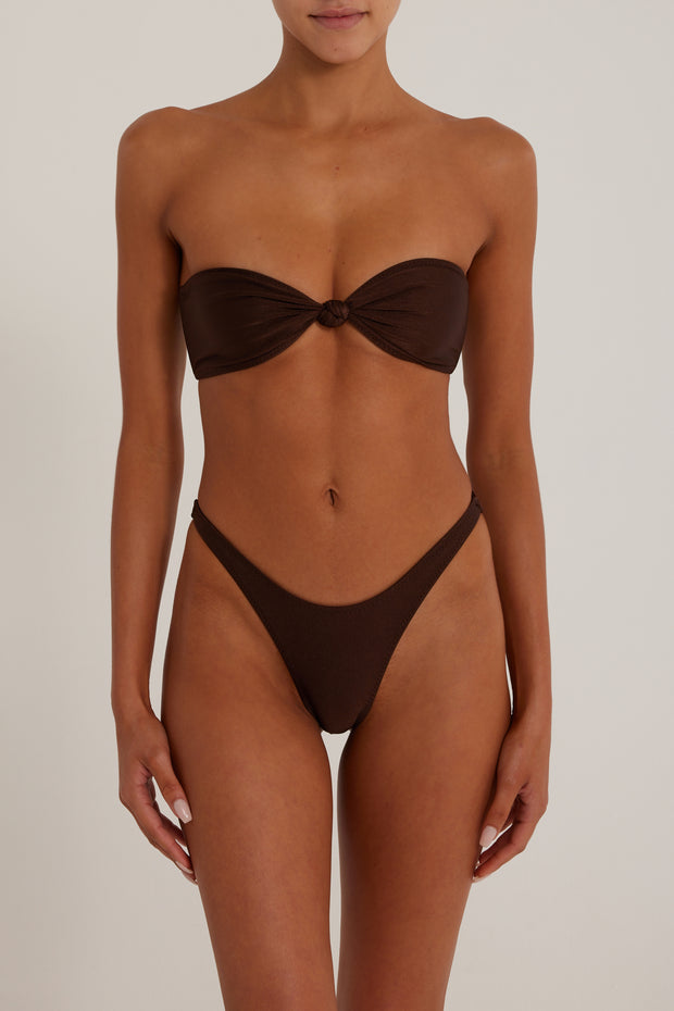 Knotted Bandeau Top (Dark)
