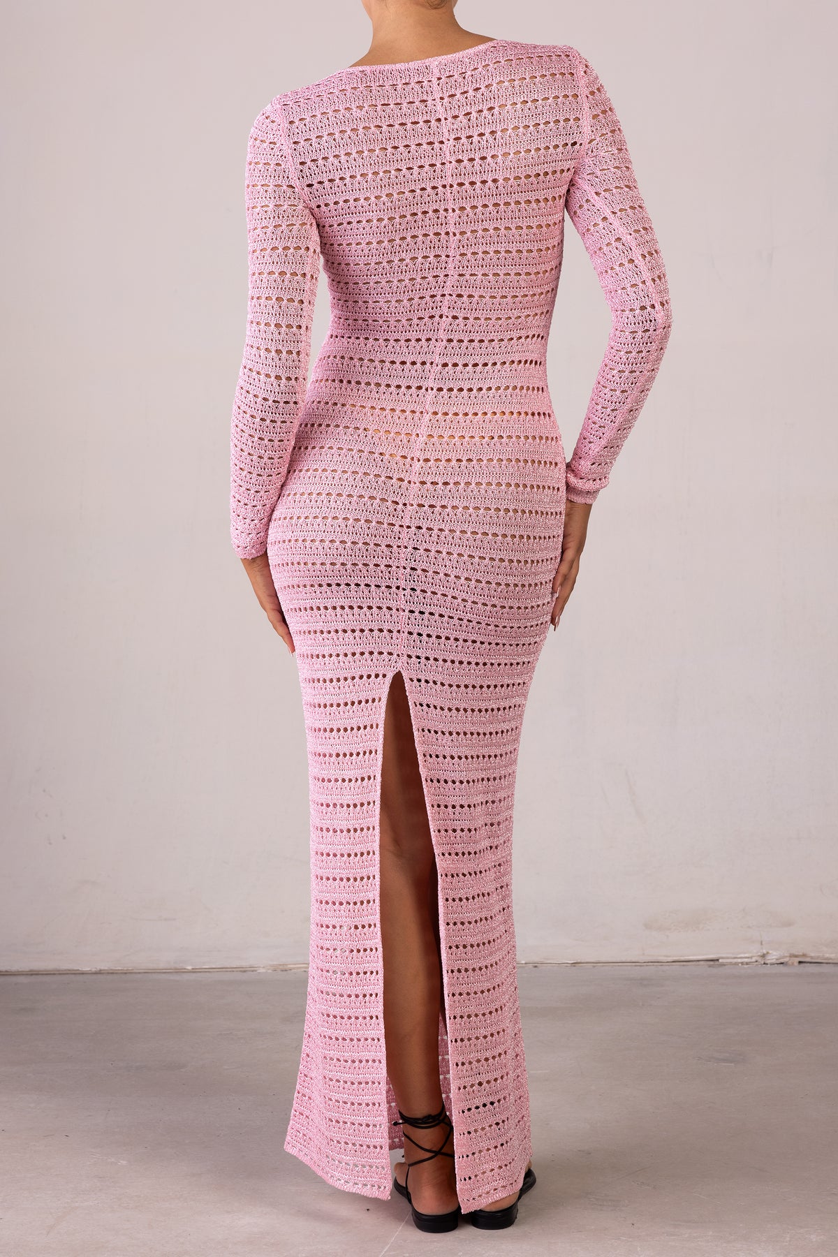 SAME Rosette Crochet Dress | Pink SAME Rosette Crochet Dress | Pink