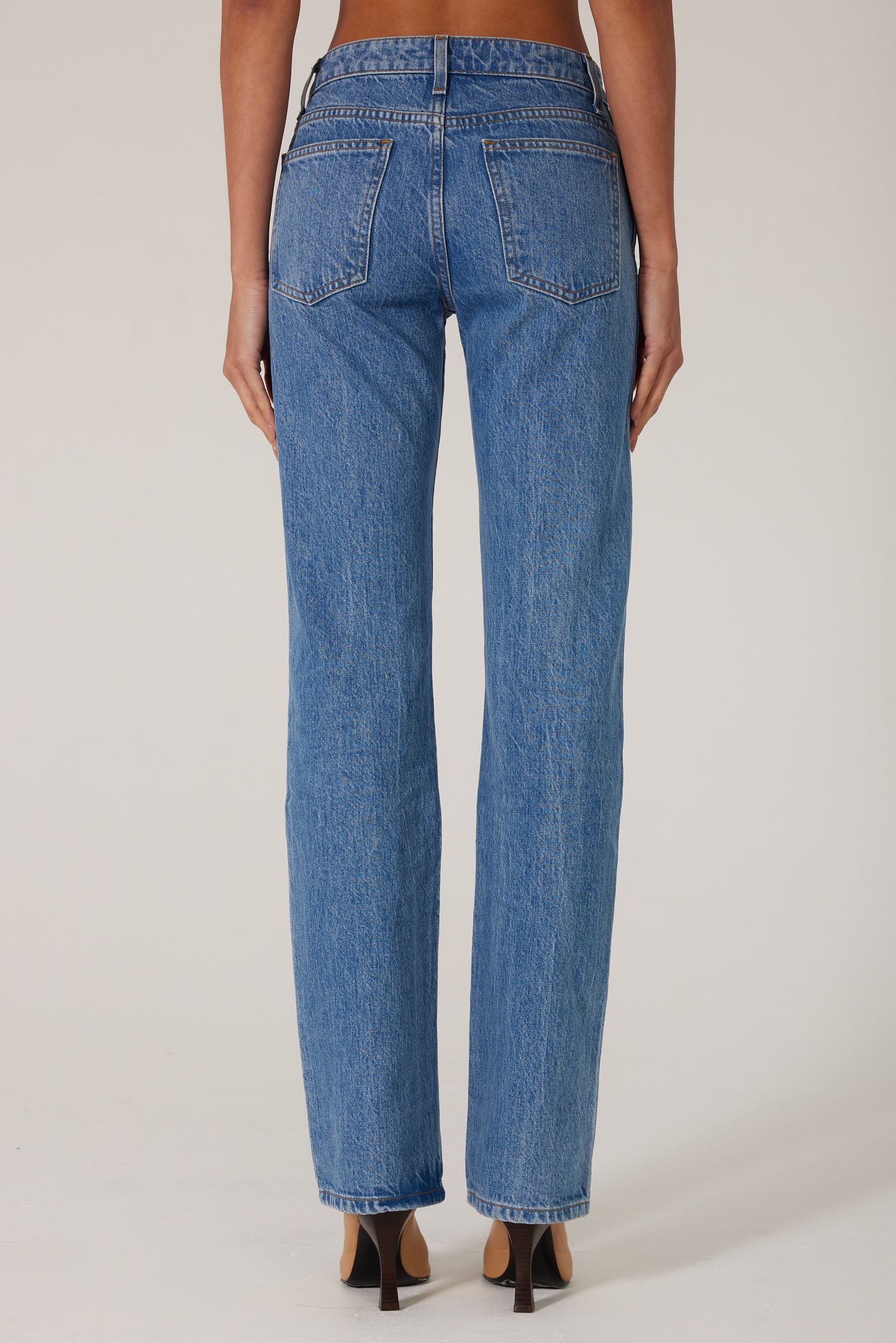 [LOW CLASSIC] / ☆ 25SS NEW STRAIGHT-FIT JEANS / BLUE SAME The Perfect Jean | Classic Blue | Straight Leg Mid Rise