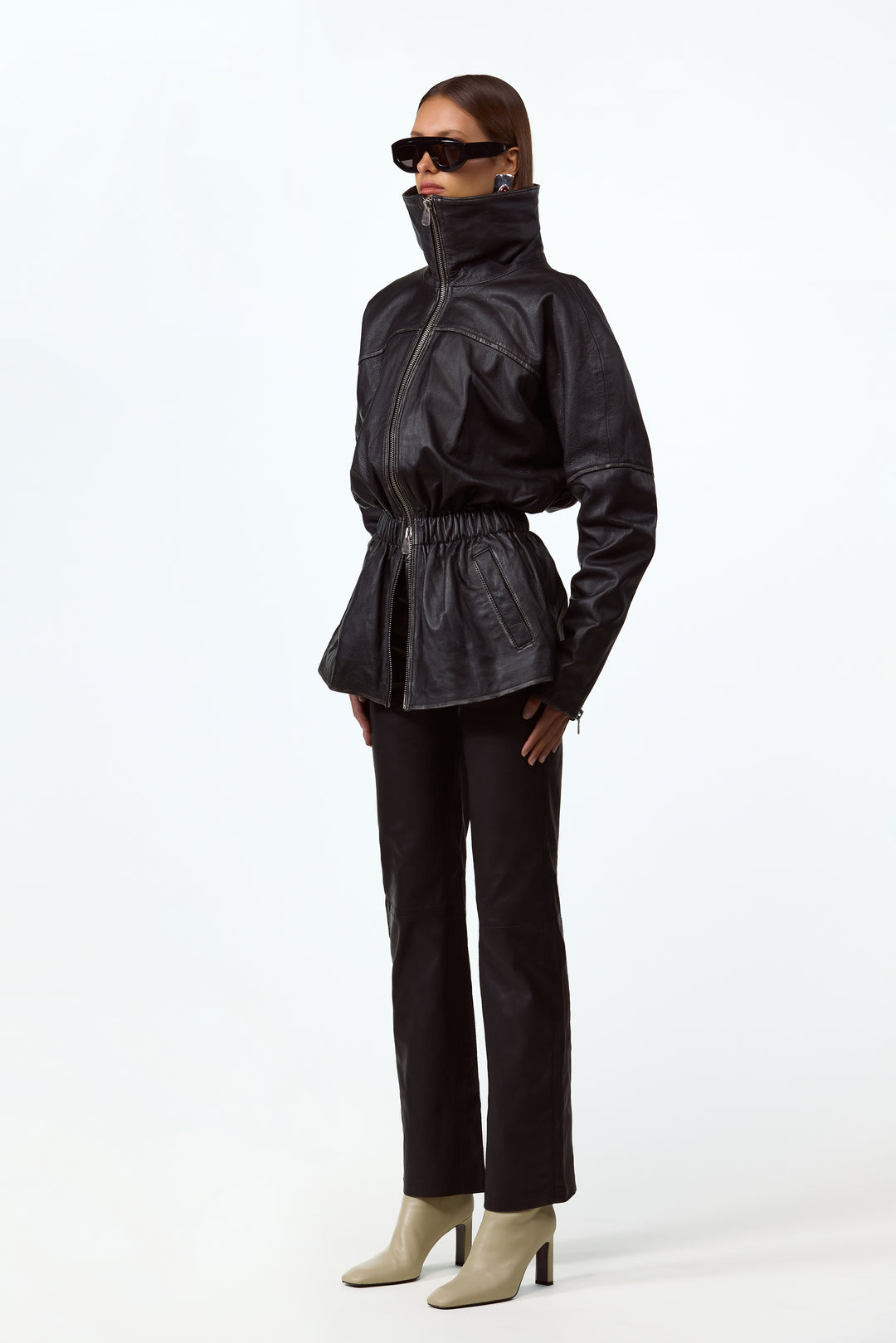 The Leather Parka (Black)