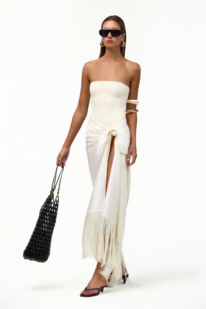 Fringe Sarong (Cream)