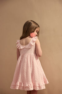 eyelet dress (baby pink)