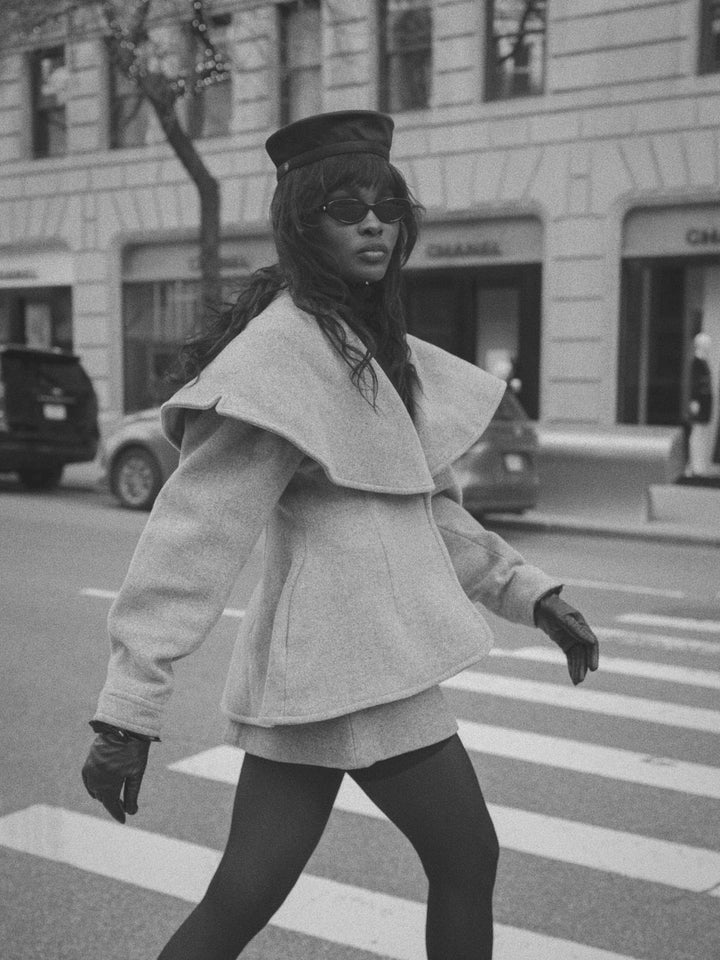 Short Wool Coat (Gray)