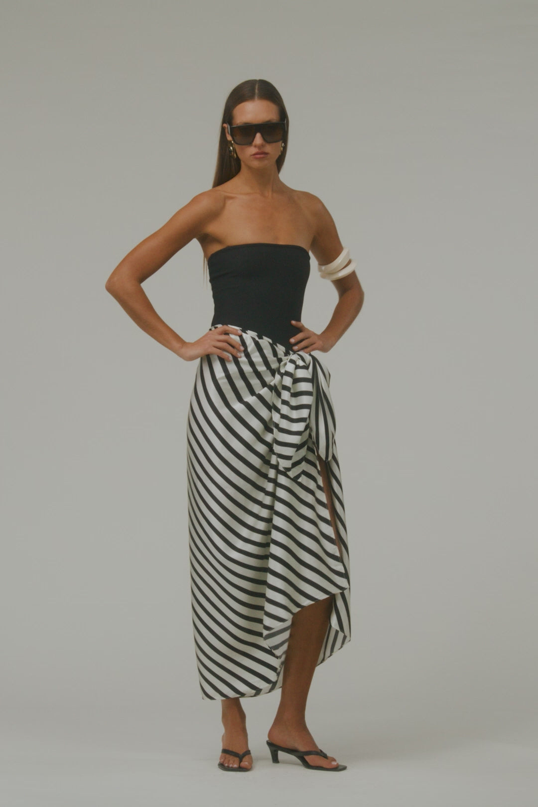Silk Sarong (Diagonal Stripe)