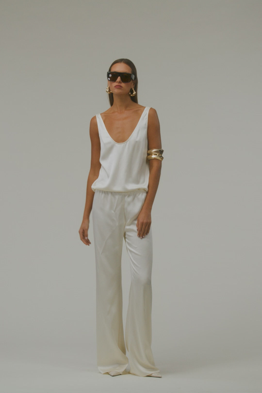 Silk Pant (Cream)