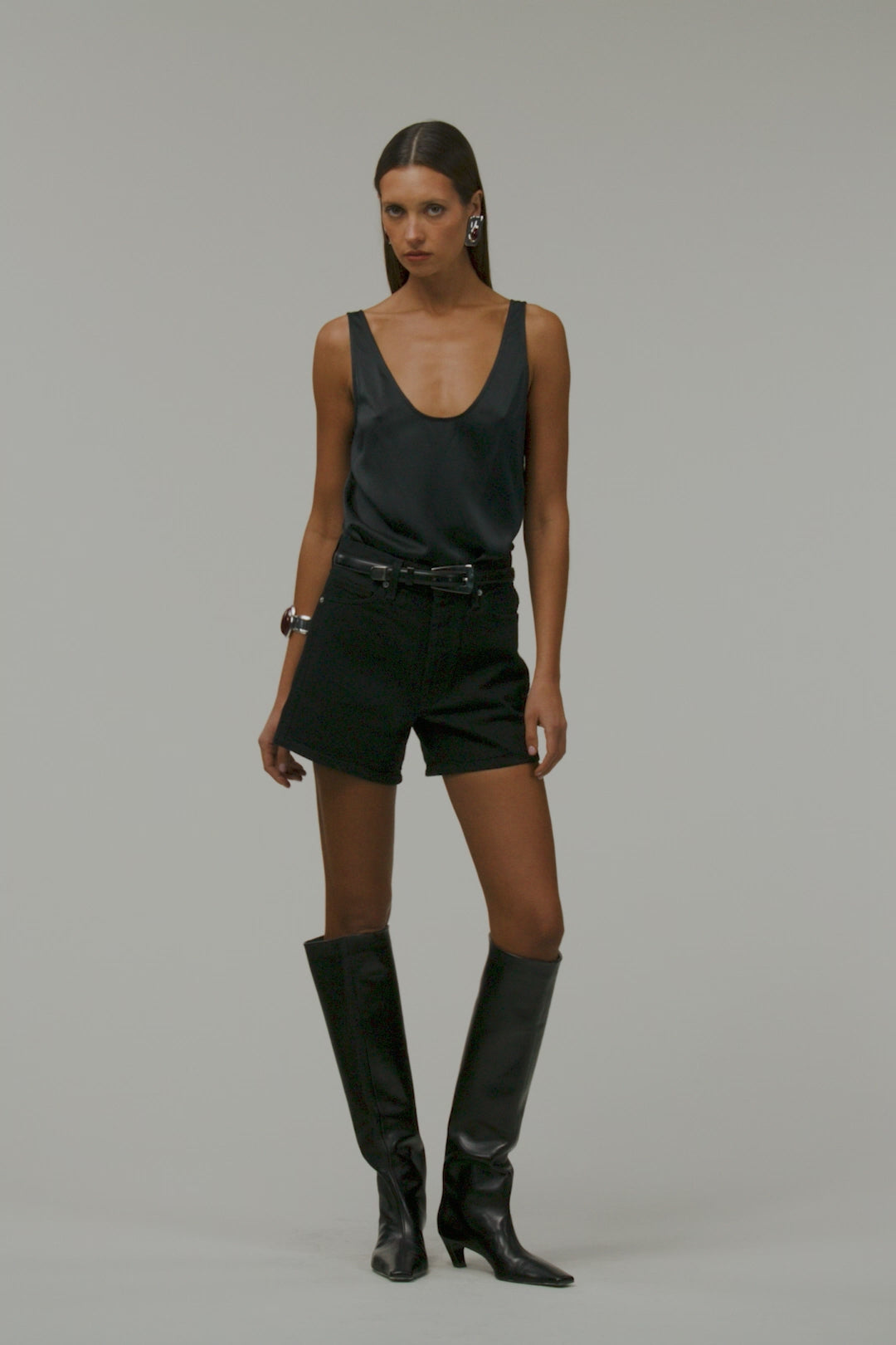 The Perfect Denim Shorts (Black)