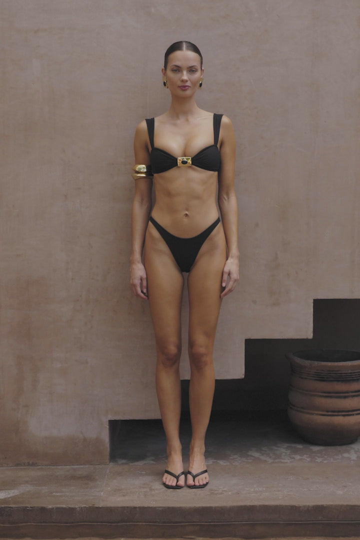 Hammer Stone Top (Faux Suede Black)